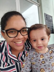 Essa sou eu e meu filho