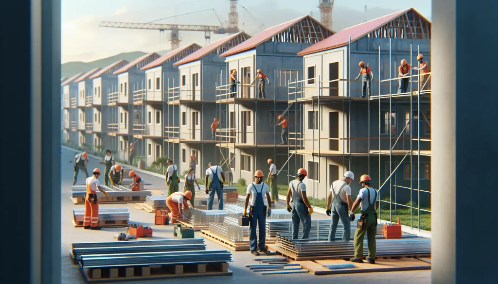 Construção de casas populares em Campo Grande com tecnologia inovadora