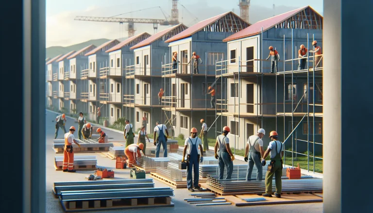 Construção de casas populares em Campo Grande com tecnologia inovadora