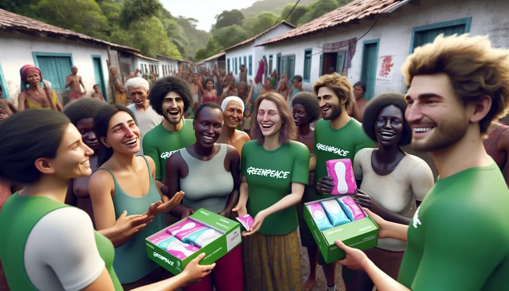 Kits de higiene menstrual para pessoas em vulnerabilidade