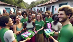 Kits de higiene menstrual para pessoas em vulnerabilidade