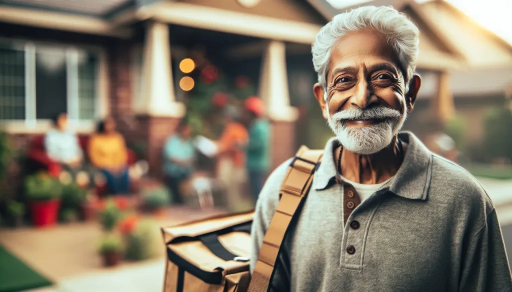 Vaquinha para aposentadoria de idosos entregadores