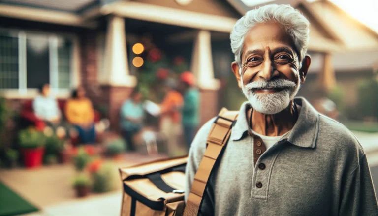 Vaquinha para aposentadoria de idosos entregadores