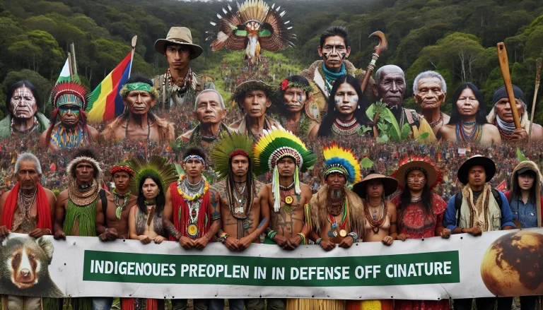 Acampamento Indígena e Crise Climática no Brasil