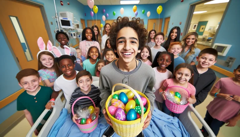 Ações de solidariedade de crianças com câncer