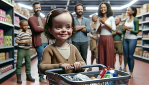 Gentileza de crianças com autismo e microcefalia