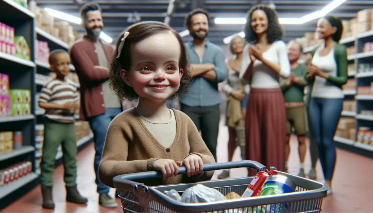 Gentileza de crianças com autismo e microcefalia