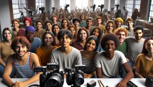 Oficina de cinema para jovens de comunidades do Rio de Janeiro