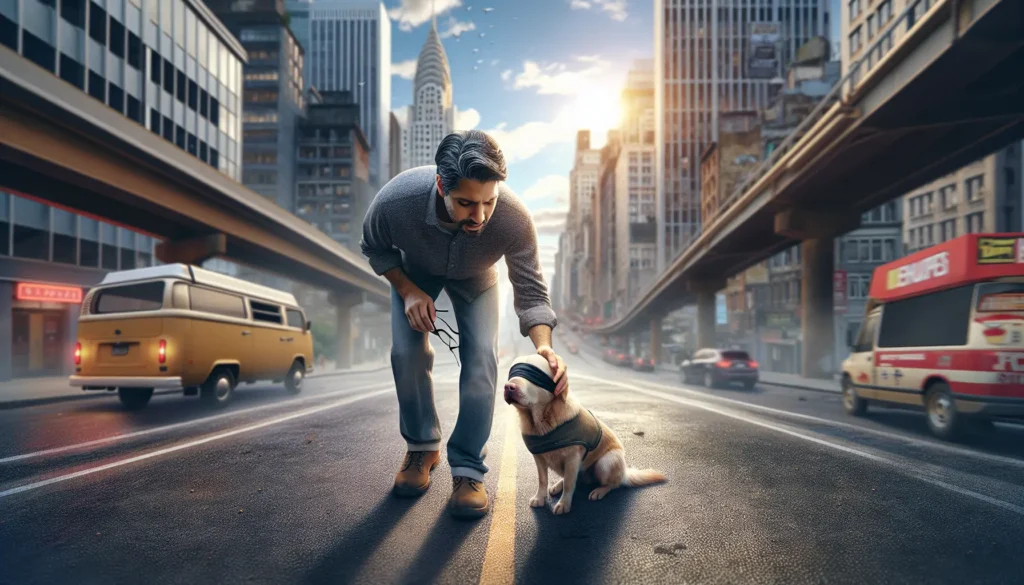 Resgate de cachorro cego no Rio de Janeiro