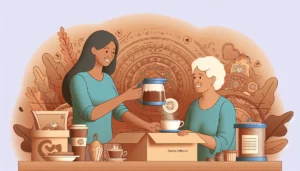 Compra de café para apoio a mães solo