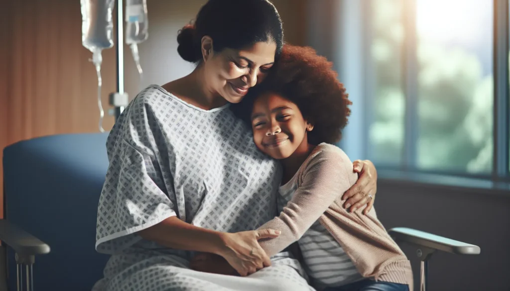 Doação de medula óssea entre mãe e filha
