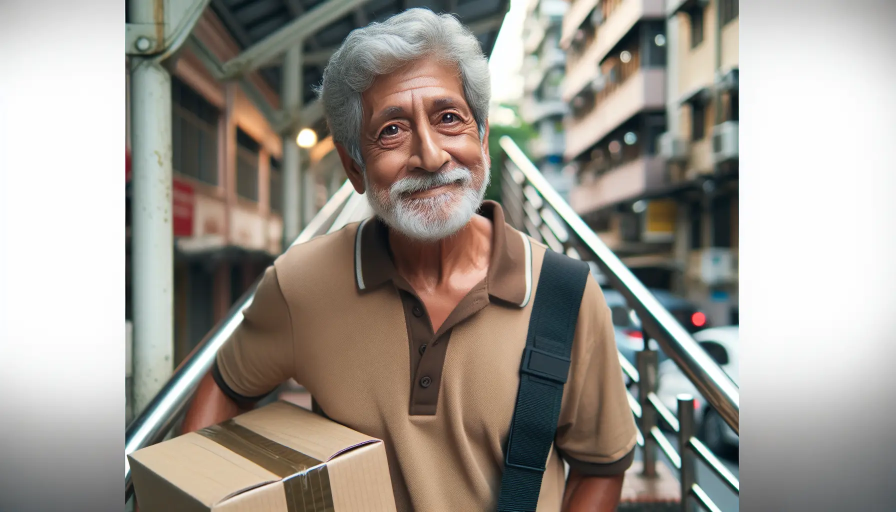 Solidariedade e apoio a idosos em delivery