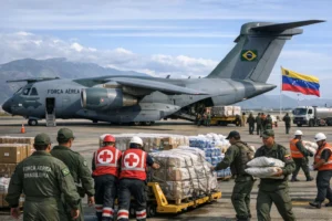 ajuda humanitária para a Venezuela após terremoto