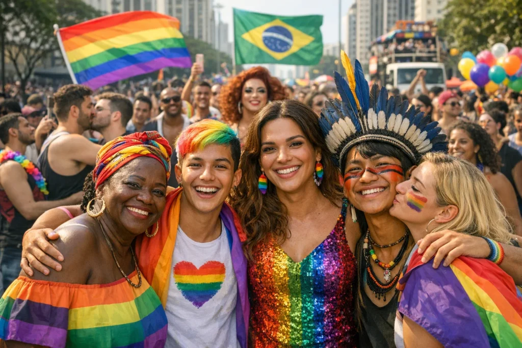 Campanha de visibilidade dos direitos LGBTQIA+ no Brasil