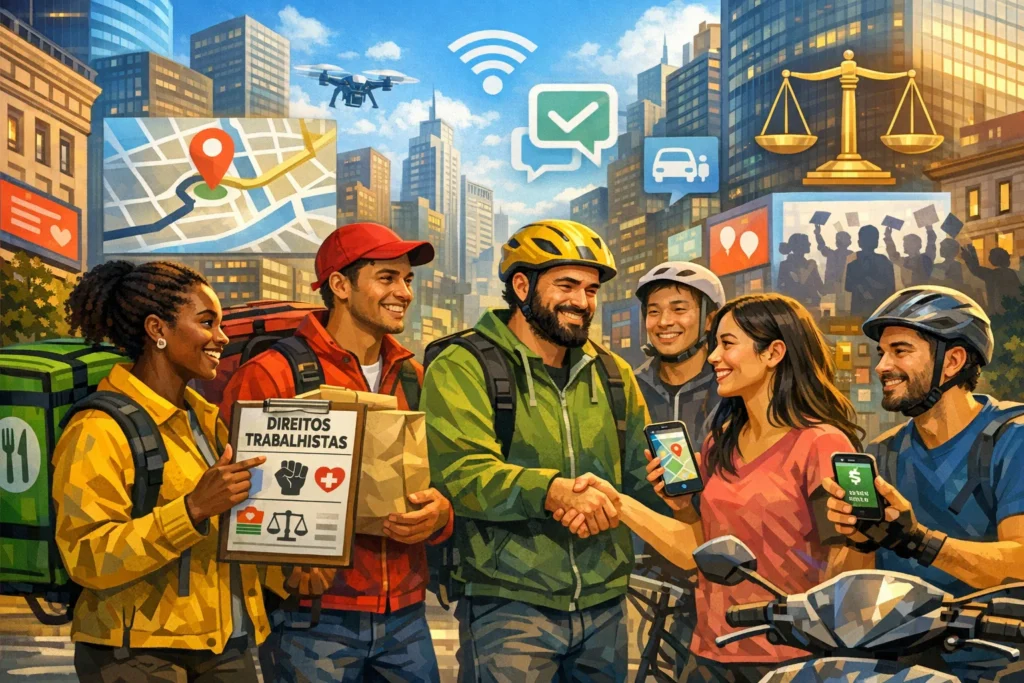 Condições de Trabalho Decentes para Trabalhadores de Aplicativos