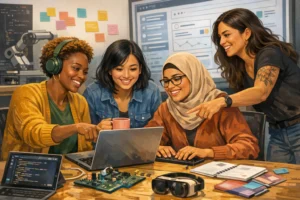 Desenvolvimento profissional de mulheres na tecnologia