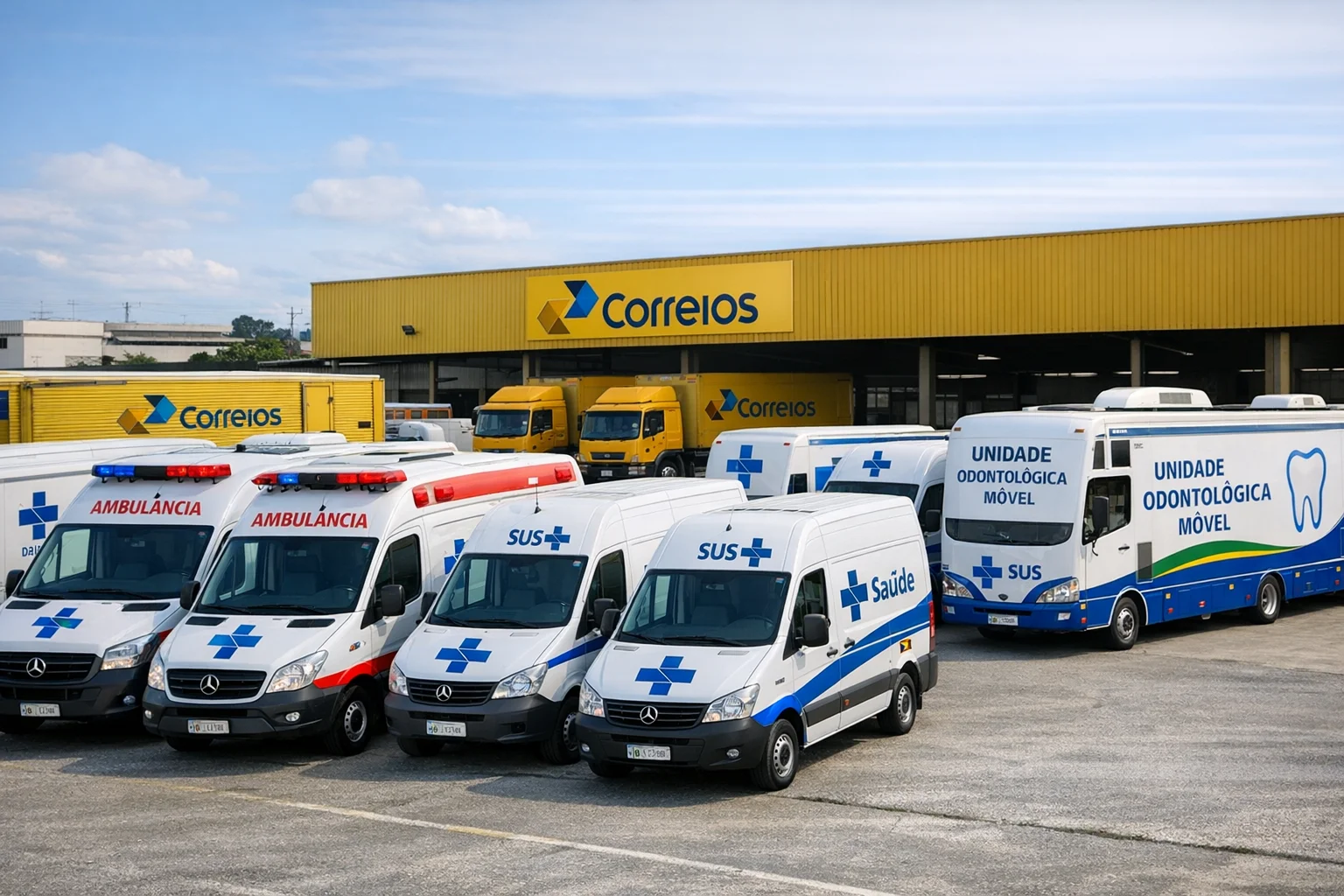 distribuição de veículos para atendimento do SUS