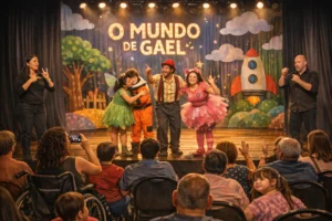Espetáculo inclusivo sobre autismo e comunicação