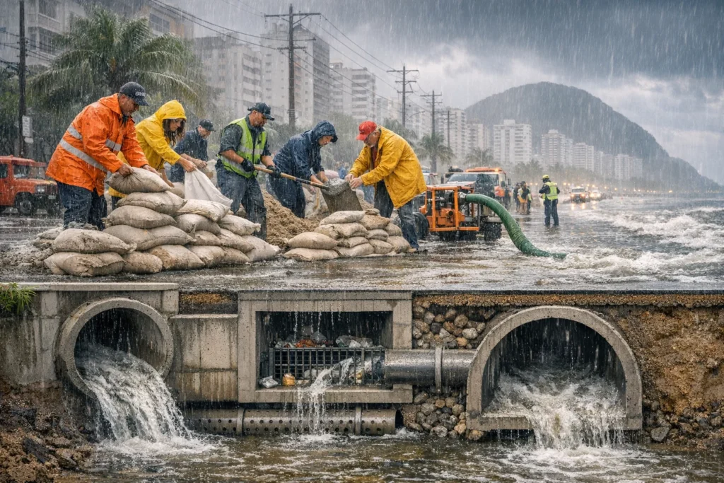 Prevenção de impactos do El Niño na Baixada Santista
