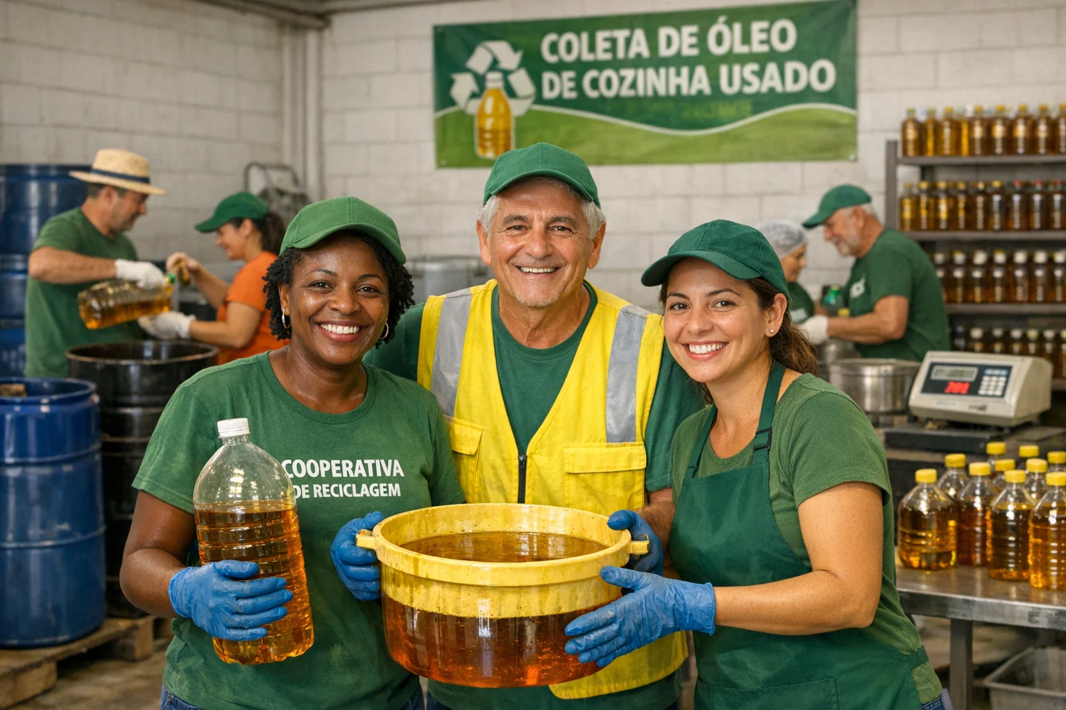 Projetos de reciclagem de óleo de cozinha no terceiro setor