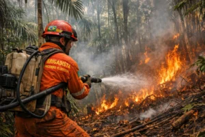 recursos para combate a incêndios florestais no Brasil