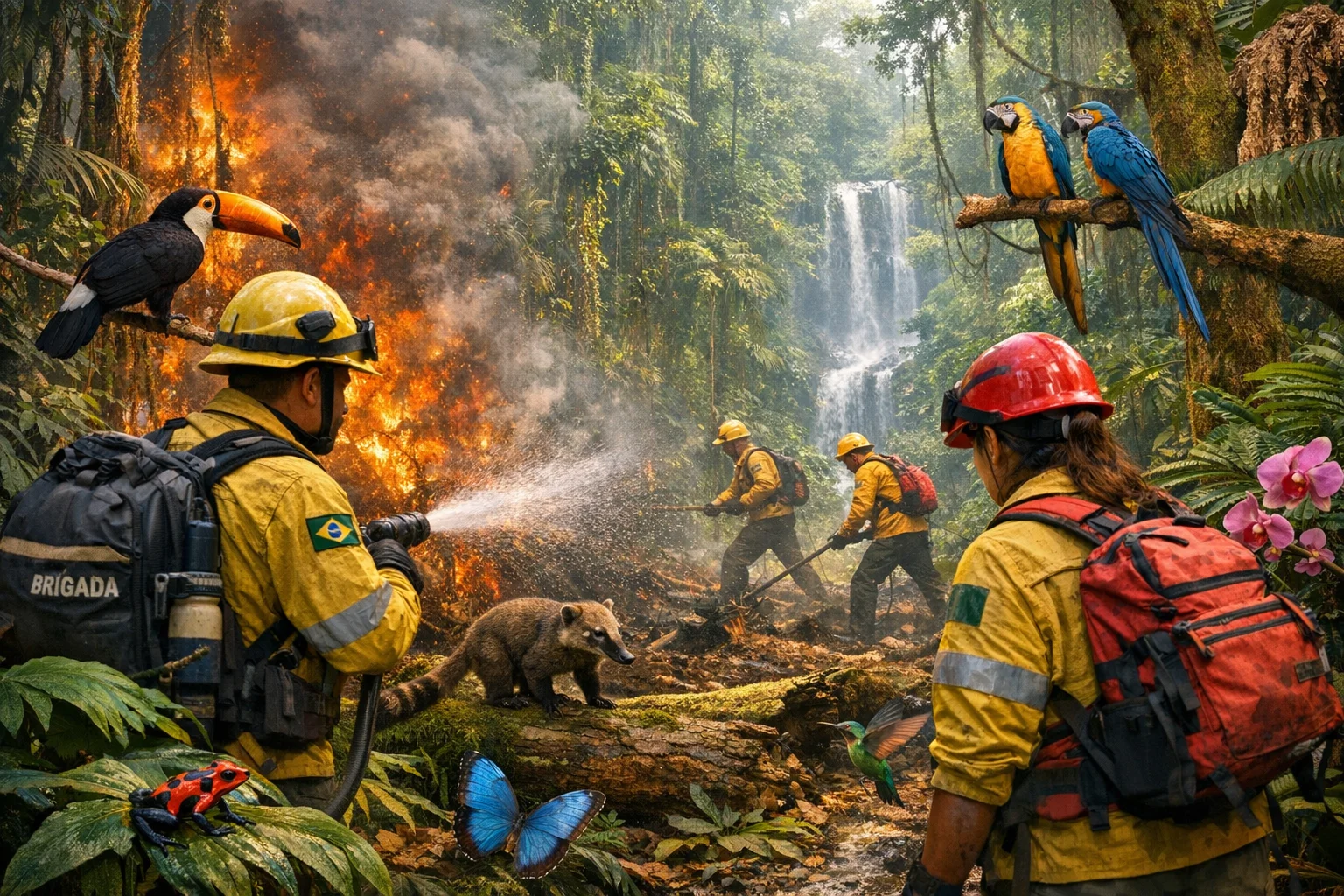 recursos para combate ao desmatamento e incêndios no Brasil