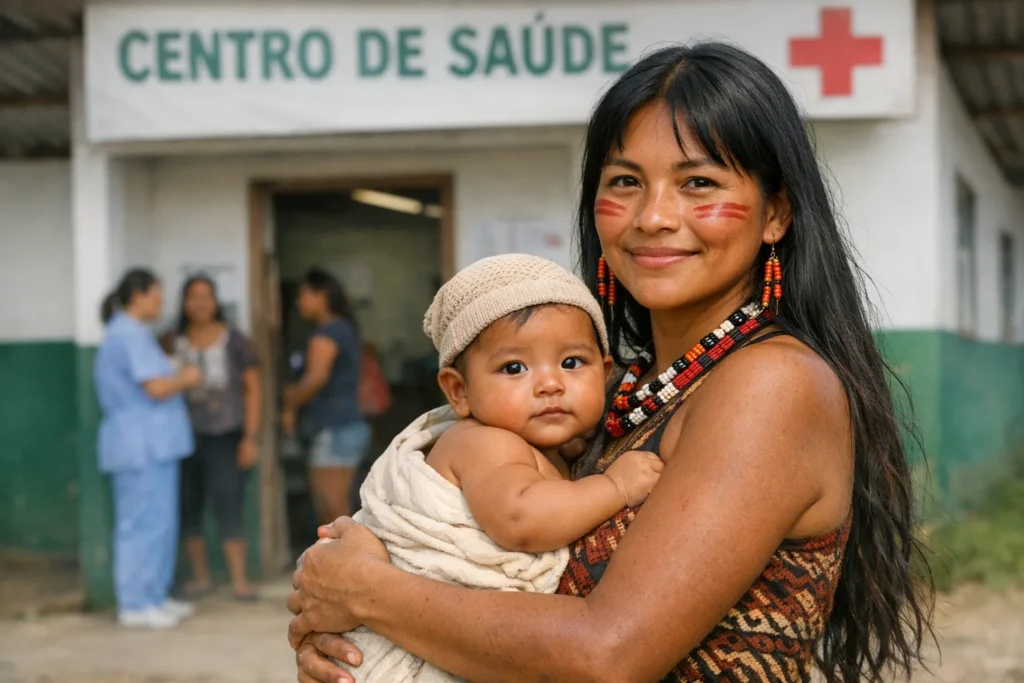 redução da mortalidade materna e infantil indígena