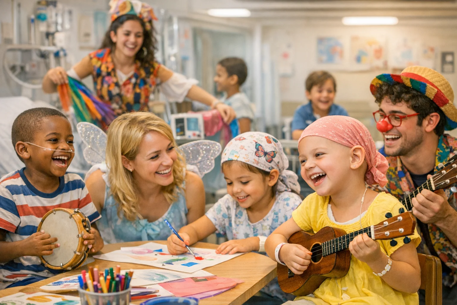 Atividades culturais para crianças em tratamento hospitalar