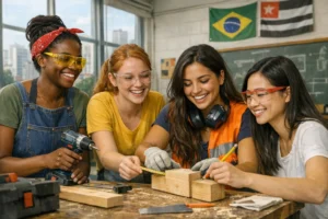 Cursos gratuitos para meninas e mulheres em São Paulo