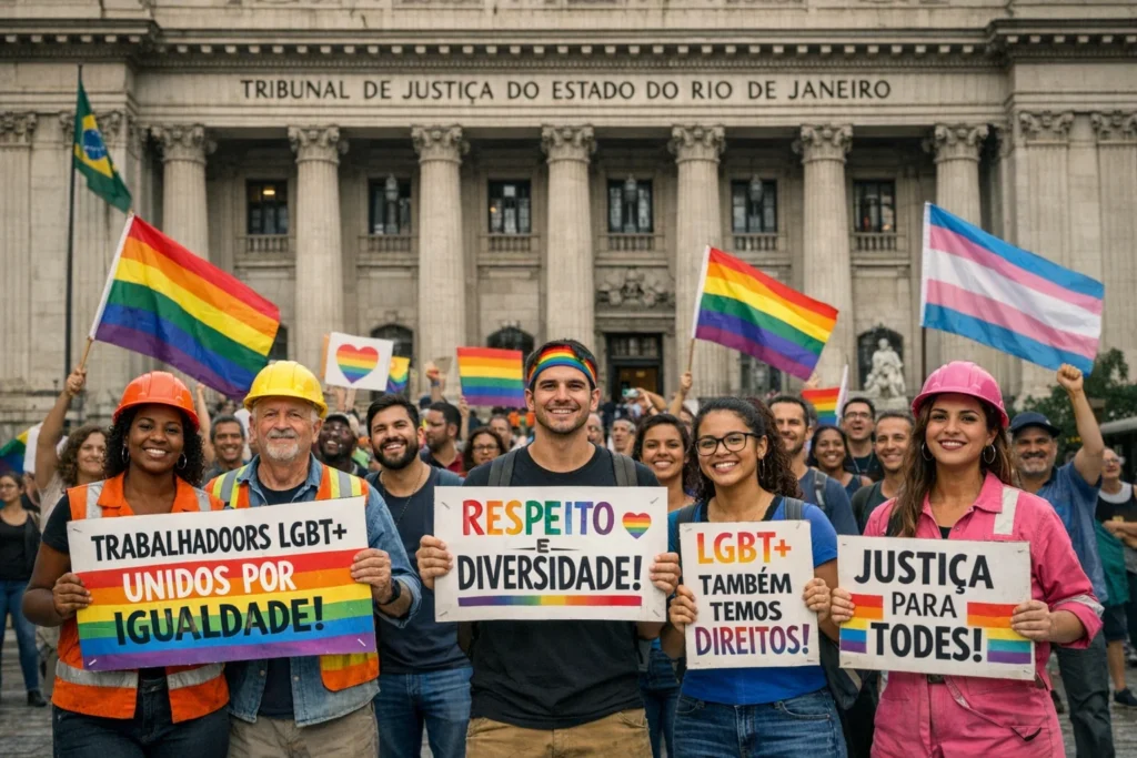 Greve de trabalhadores do Programa Rio Sem LGBTIfobia