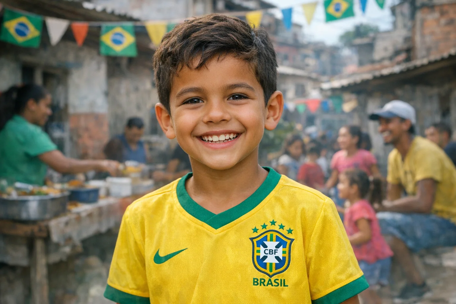 Menino criativo de Paraisópolis ganha camisa da Seleção Brasileira