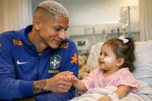Solidariedade de Richarlison na saúde infantil
