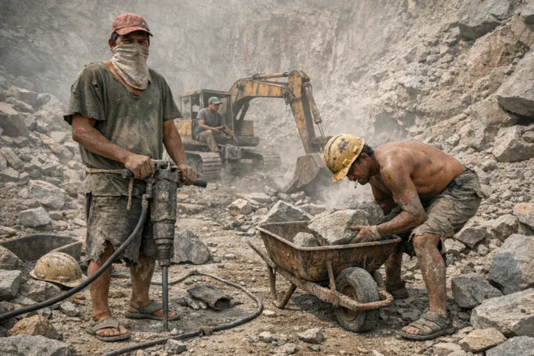 Trabalho escravo em pedreiras na Bahia e Pernambuco