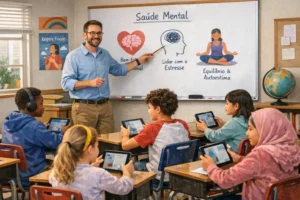 Impacto das telas na saúde mental nas escolas brasileiras