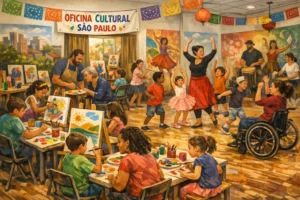 Oficinas culturais para inclusão social em São Paulo