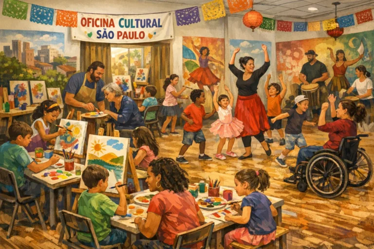 Oficinas culturais para inclusão social em São Paulo