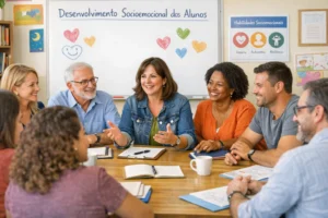 Parceria entre famílias e educadores na educação socioemocional