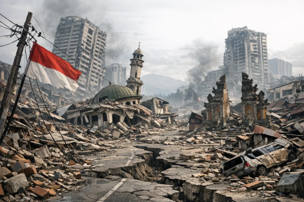 Terremoto devastador na Indonésia 2026
