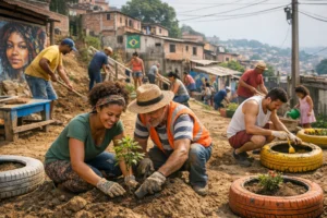 Transformação social em favelas no Brasil