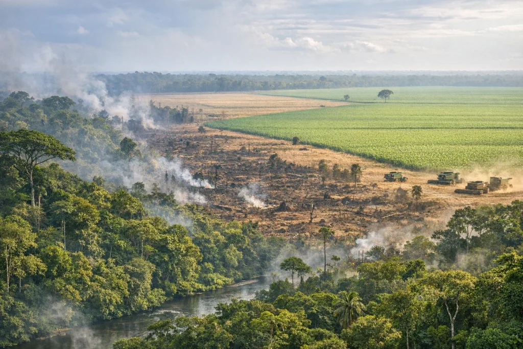 Impacto da soja no desmatamento da Amazônia