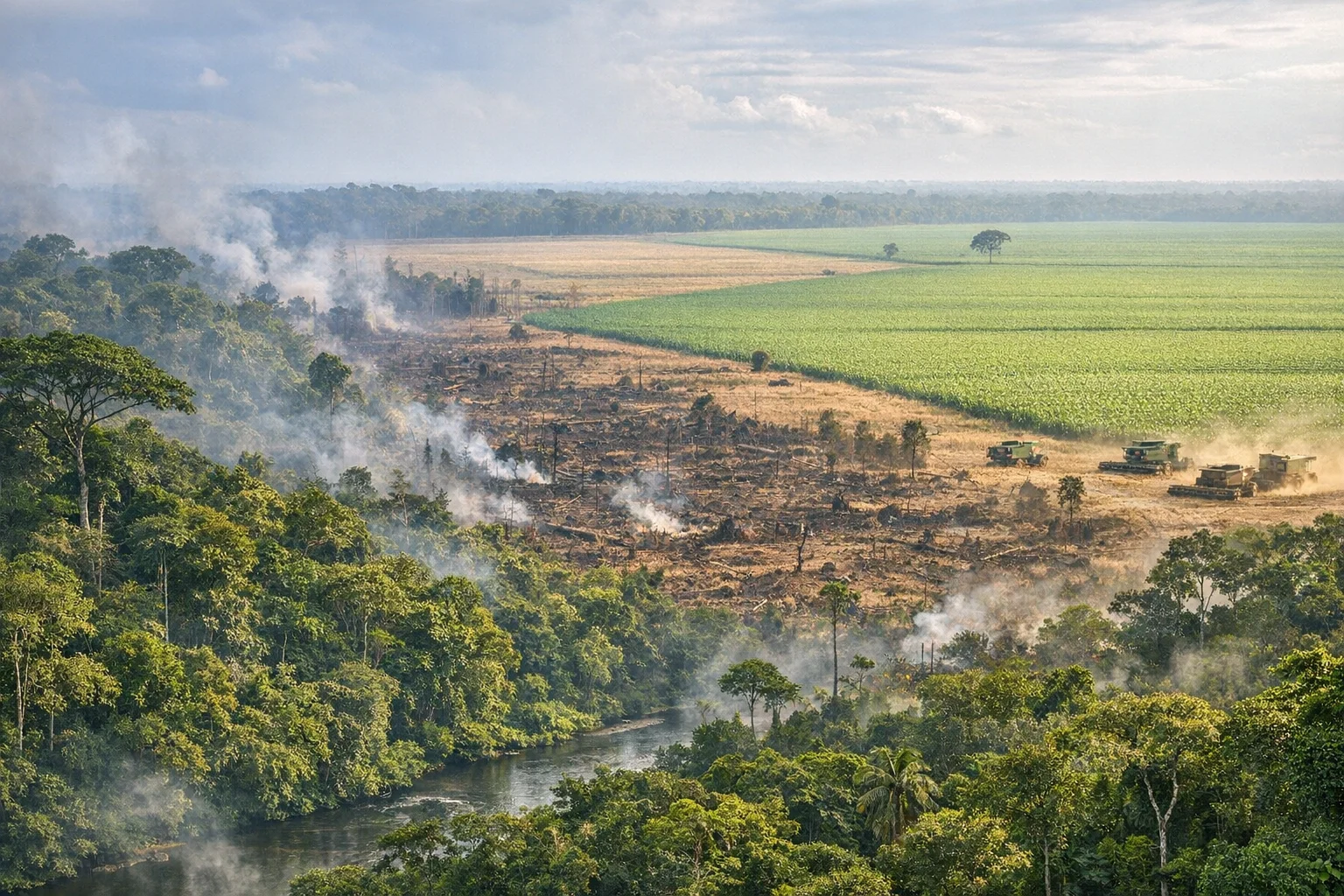 Impacto da soja no desmatamento da Amazônia